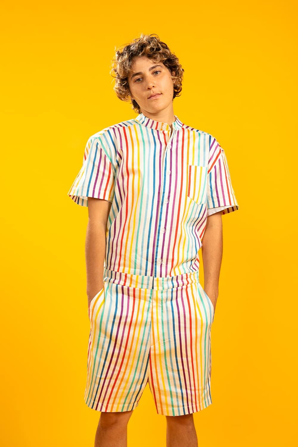 Tipsy Elves Casual One Piece Romper for Men Short Sleeve Button Down Jumpsuit - The Original Romphim