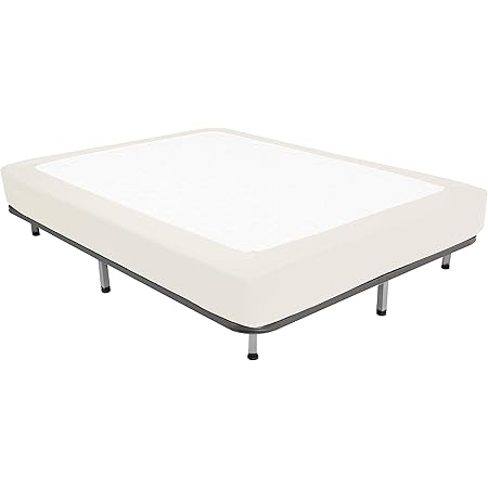 Coprimolla Box Spring King Size - Gonna Elastica 4 Lati, Jersey Knit | Grigio Chiaro | Per Letto Matrimoniale - Foto 4