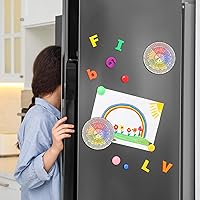 Vista 4 de Weewooday 3 piezas de imanes de rueda de emociones de 4.8 pulgadas, imanes de rueda de sentimientos, emociones, tabla de sentimientos para nevera