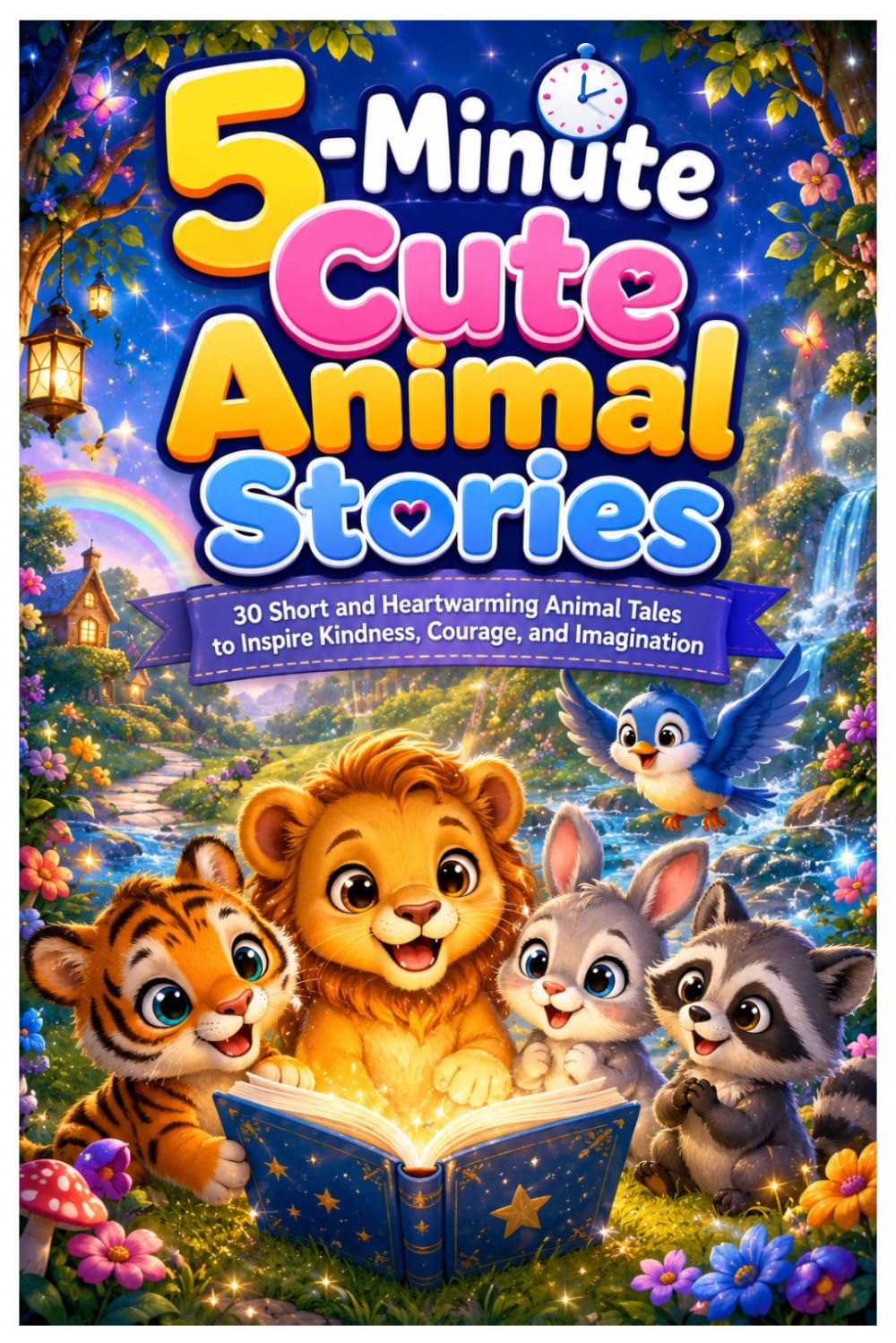 5-Minute Cute Animal Stories: 30 Short and Heartwarming Animal Tales to Inspire Kindness, Courage, and Imagination