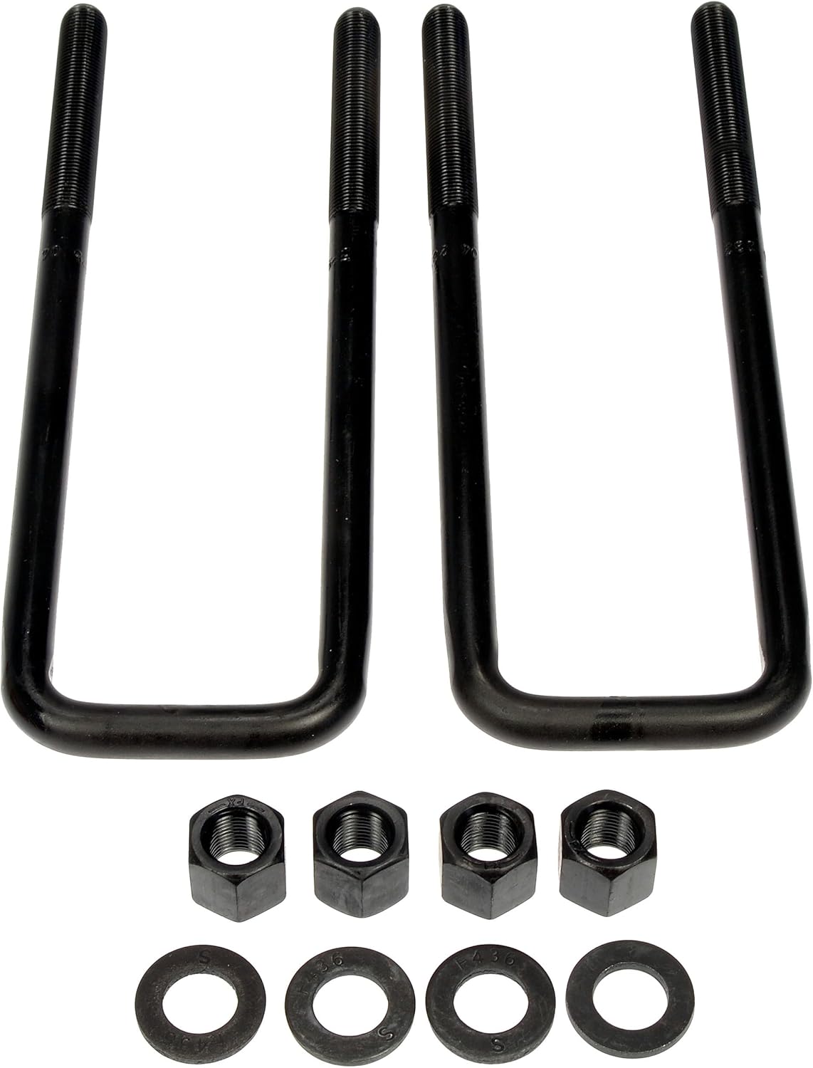 Rear Leaf Spring Axle U-Bolt Kit Compatible With Chevrolet K1500 1999 1998 1997 1996 1995 1994 1993 1992 1991 1990 1989 1988 P-5138205