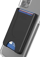 Vista 1 de ENCASED Tarjetero adhesivo para teléfono (compatible con PopSocket) con capacidad para hasta 4 tarjetas (negro)
