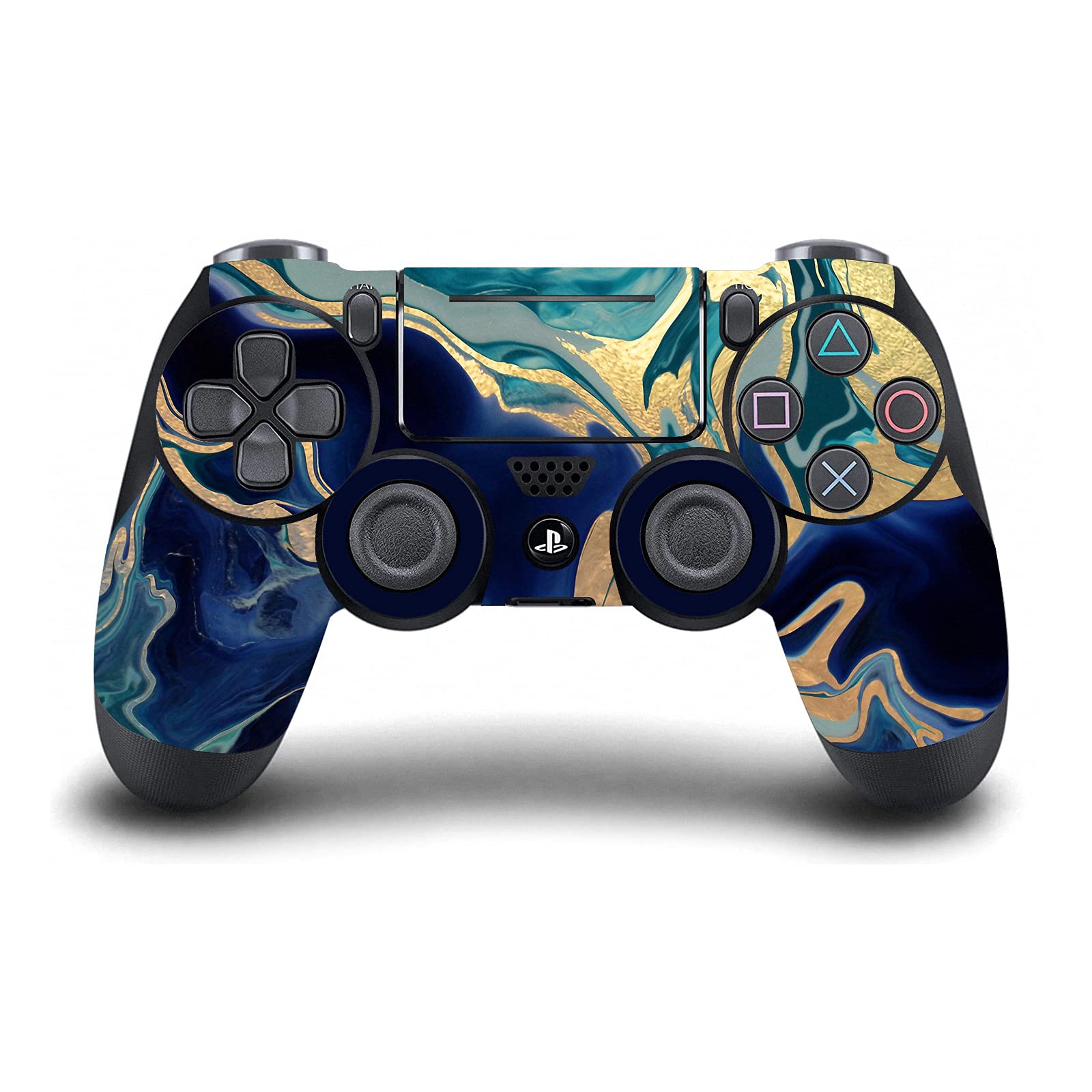 Head Case Designs Licenza Ufficiale Monika Strigel Indigo Mix Arte Opaca in Vinile Sticker Gaming Pelle Adesivo Compatibile con Sony Playstation 4 PS4 Slim Console And DualShock 4 Controller