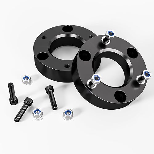 Leveling Lift Kit for 2007-2024 Chevy Silverado 1500 GMC Sierra 1500 2WD/4WD Pickup, MIDOU AUTO 2" Front Forged Suspension Lift Kit for Silverado Sierra 1500 2WD 4WD, 2inch Front Strut Spacers