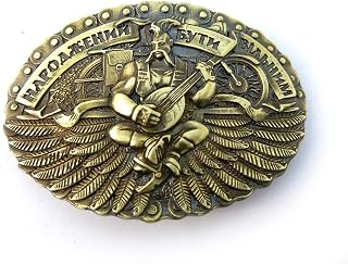 Belt buckle Born to be free, Hand cast&processed, Sculptural brass belt buckle; Artistic brassware, Biker buckle, Solid brass buckle