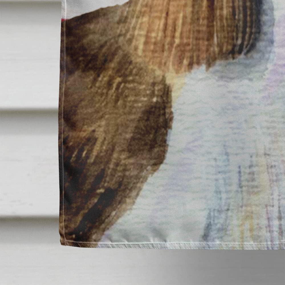Caroline's Treasures SS4040CHF USA American Flag with Springer Spaniel Flag Canvas, Large, Multicolor