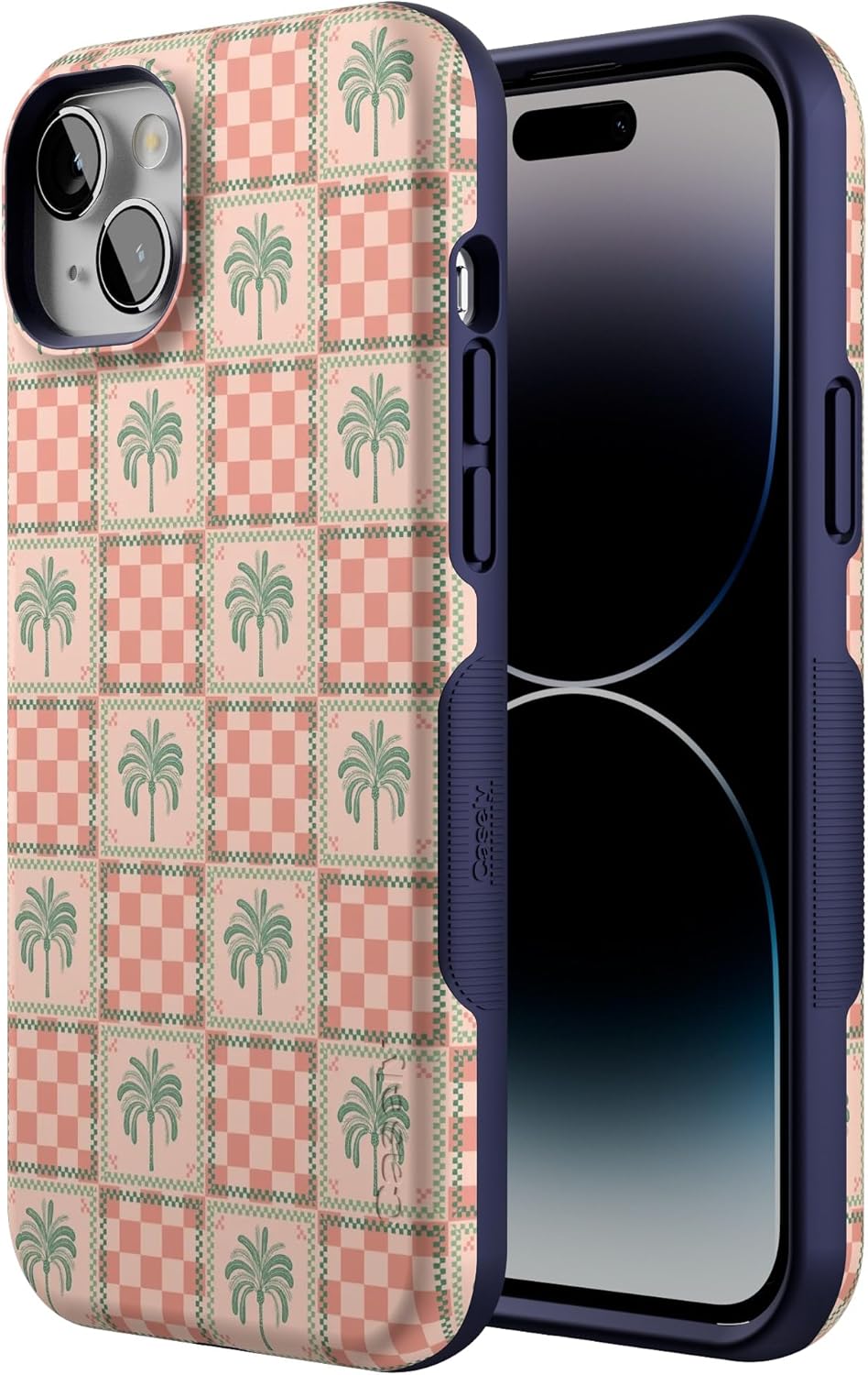 Casely iPhone 14 Plus Case | The Social Club | Palm Beach | Bold Protective Design | Compatible with MagSafe
