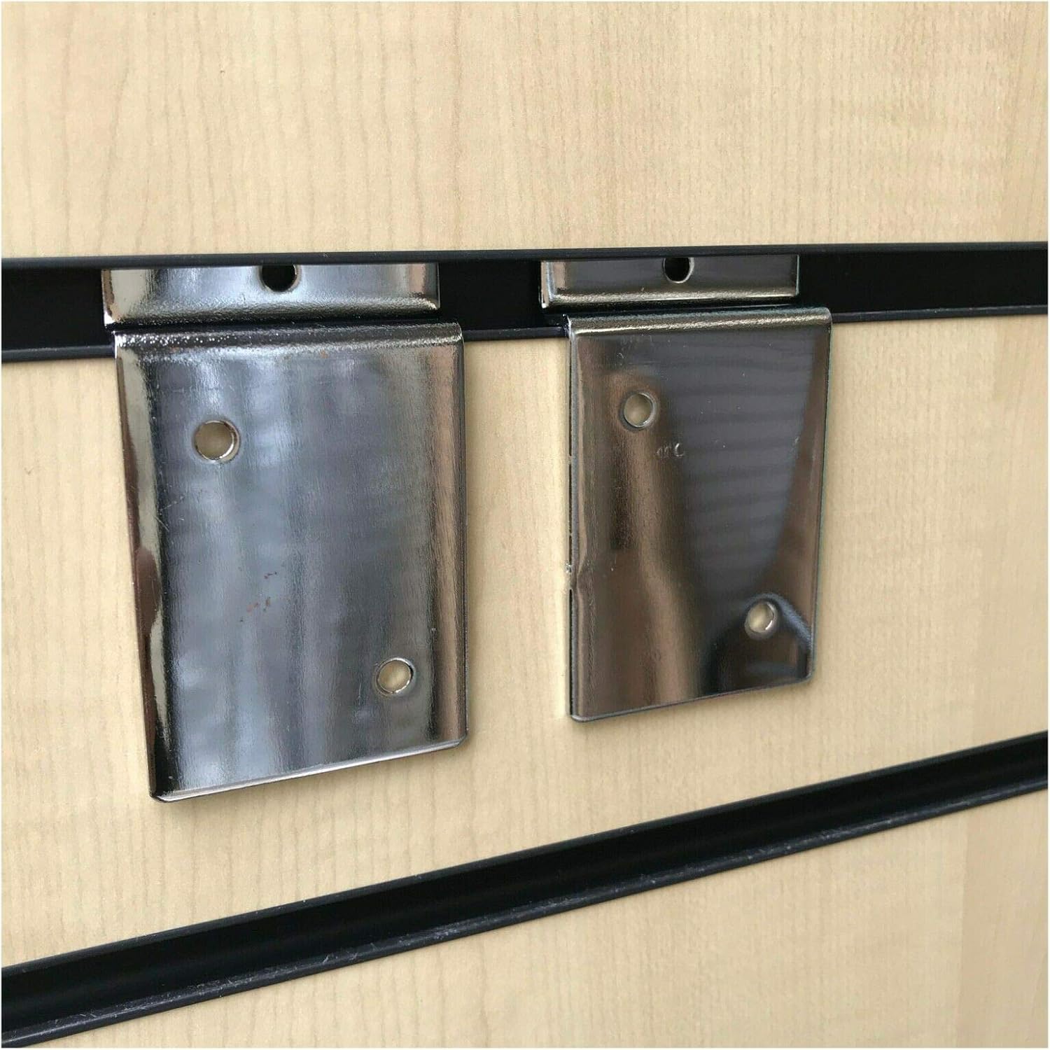 Complete Retail Source ltd Chrome Slatwall Back Plate.
