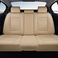 Vista 54 de Coverado Juego completo de fundas de asiento de automóvil, fundas de asiento de piel de napa para automóvil, protector de asiento de automóvil