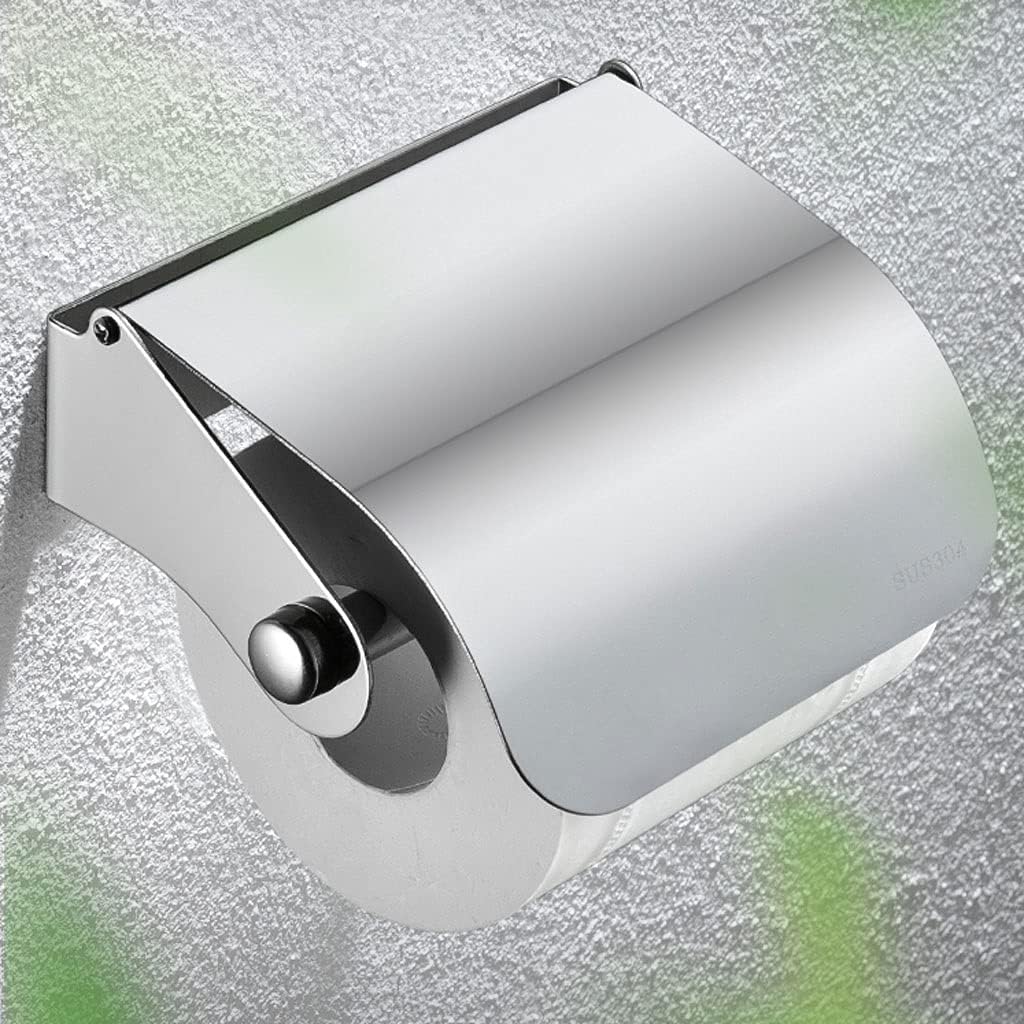 Toilet PaHolder Bathroom Accessories Toilet Paper Holder, Stainless Steel Toilet Paper Roll Holder Wall Mounted Tissue Roll Hanger Paper Roll Holder for Bathroom Tissue Holder for Bathroom