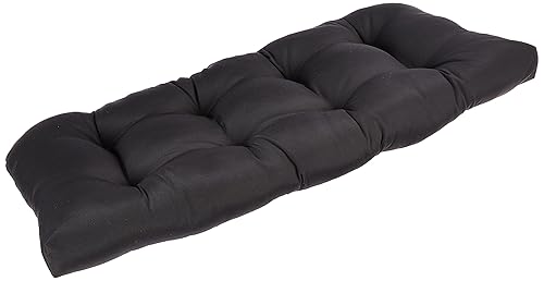 Pillow Perfect Fresco Solid Indoor/Outdoor Wicker Patio Sofa/Swing Cushion Tufted,