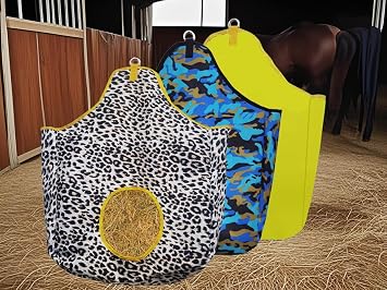 BARN & STABLE Large Hay Bag for Horses - Slow Feed 27
