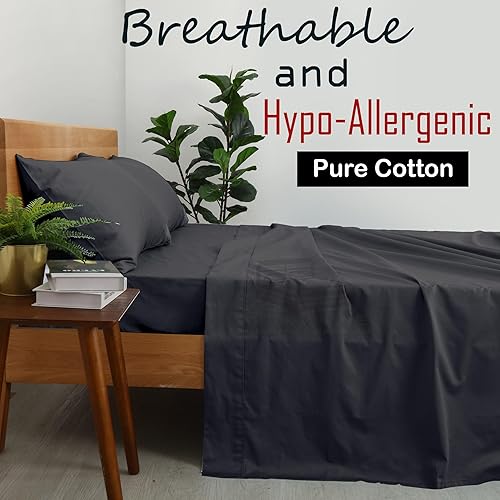 Juego de sábanas divididas tamaño King para cama ajustable, sábanas 100% algodón, juego de sábanas divididas de 5 piezas, sábanas divididas tamaño