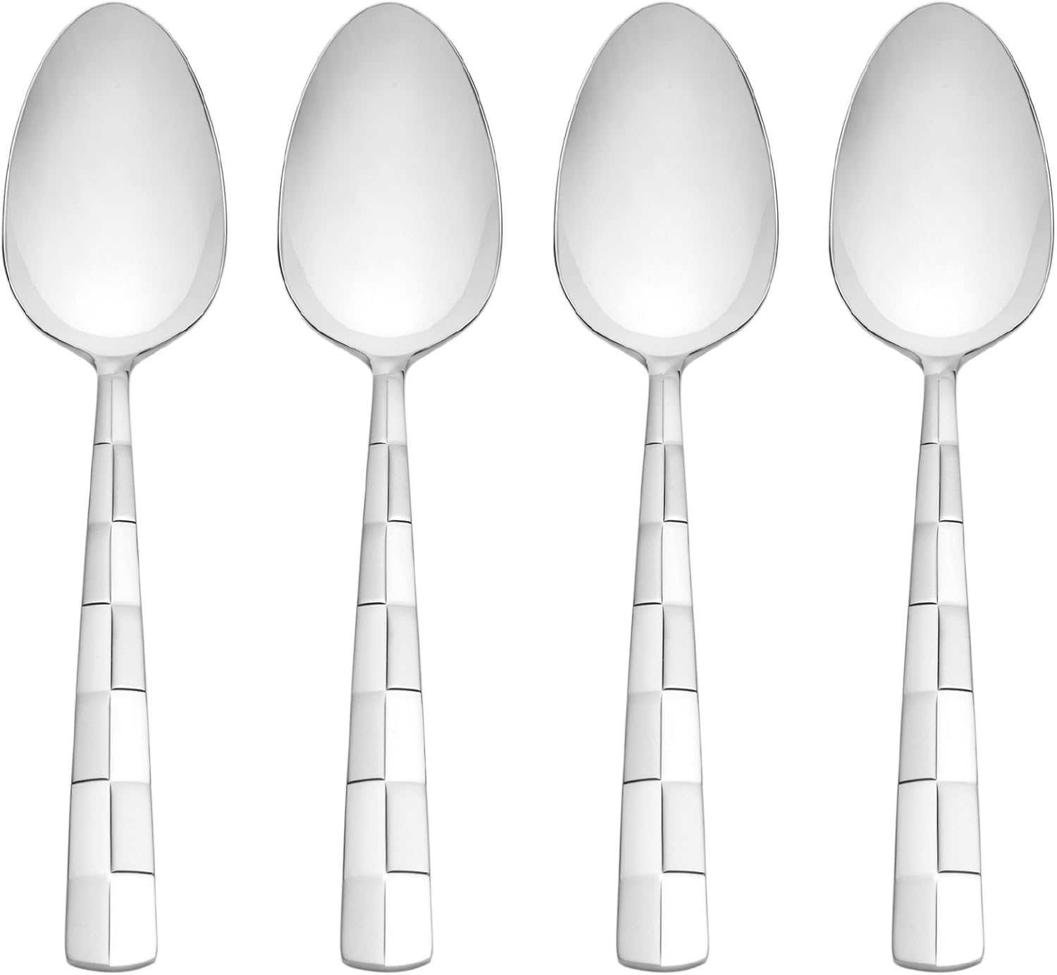 International Silver 5108515 Checkered Frost Stainless Steel Flatware, 20-Piece Set, Service for 4
