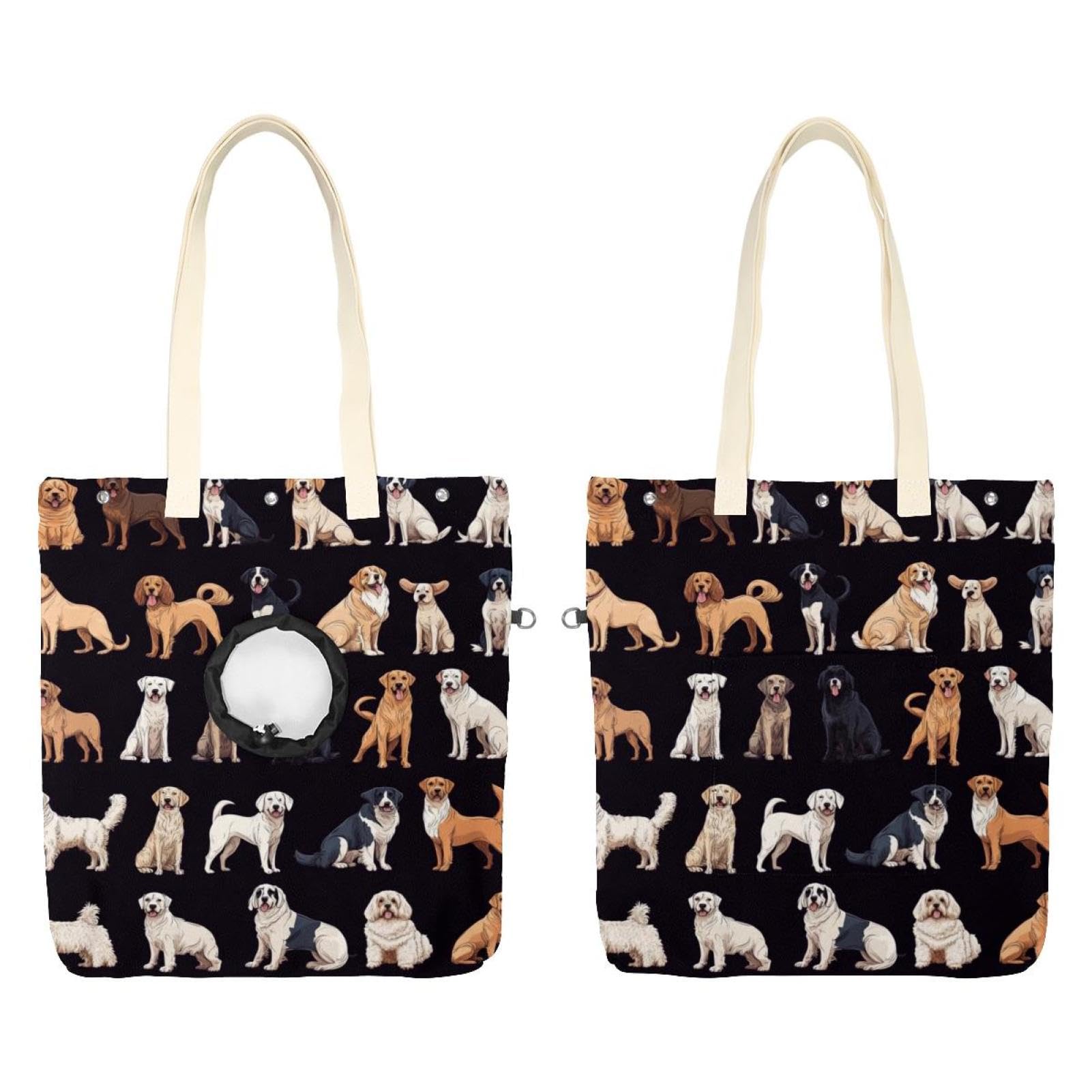 Sac à bandoulière pour chien en toile Pet Out Bag robuste et lavable