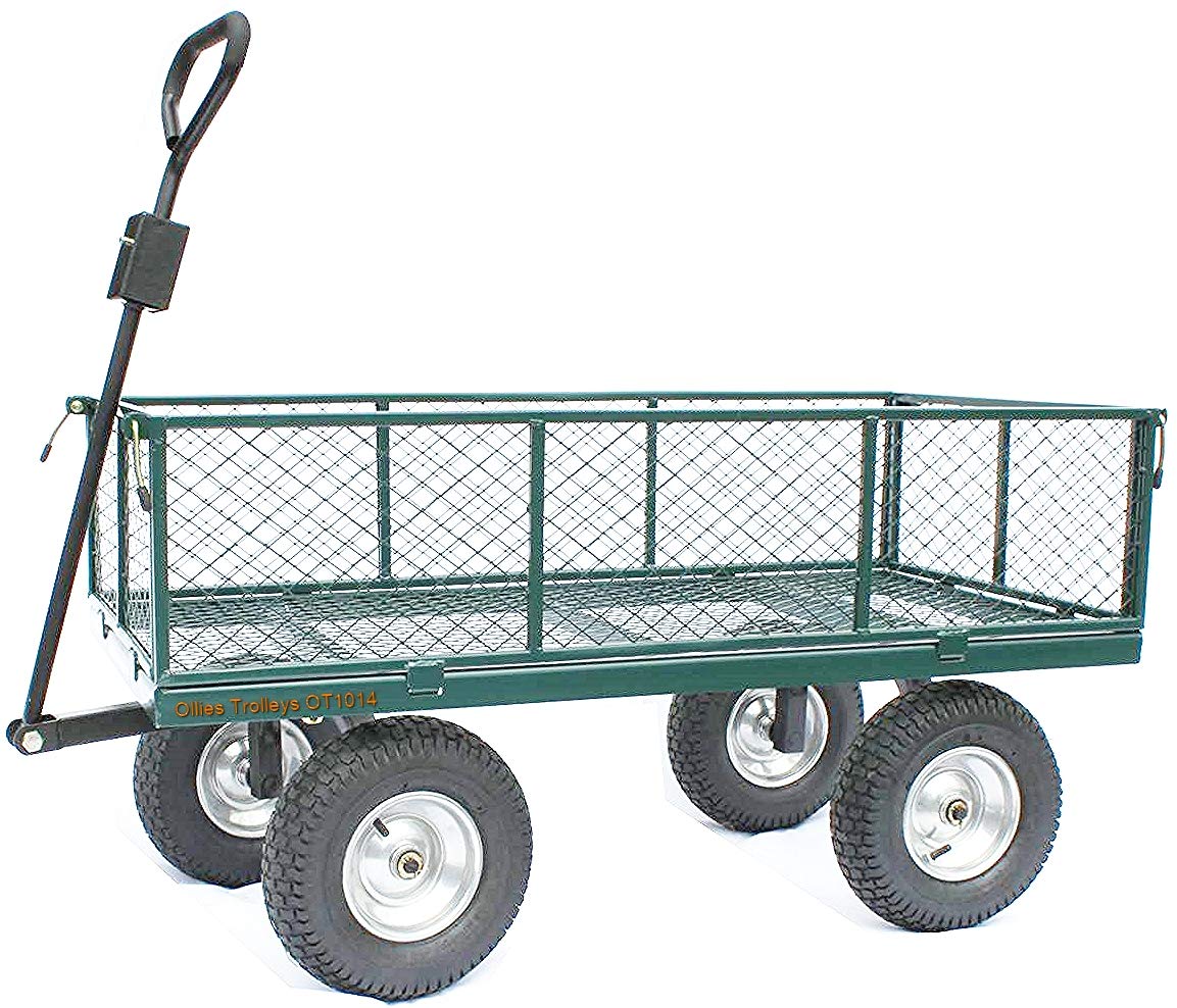 Garden Cart Extra Large Outdoor Trolley, Towable, Large Wheels, Heavy Duty, V. Tough. 450kg Tested Load. Super-Simple only... - Review, Price and Buying Guide