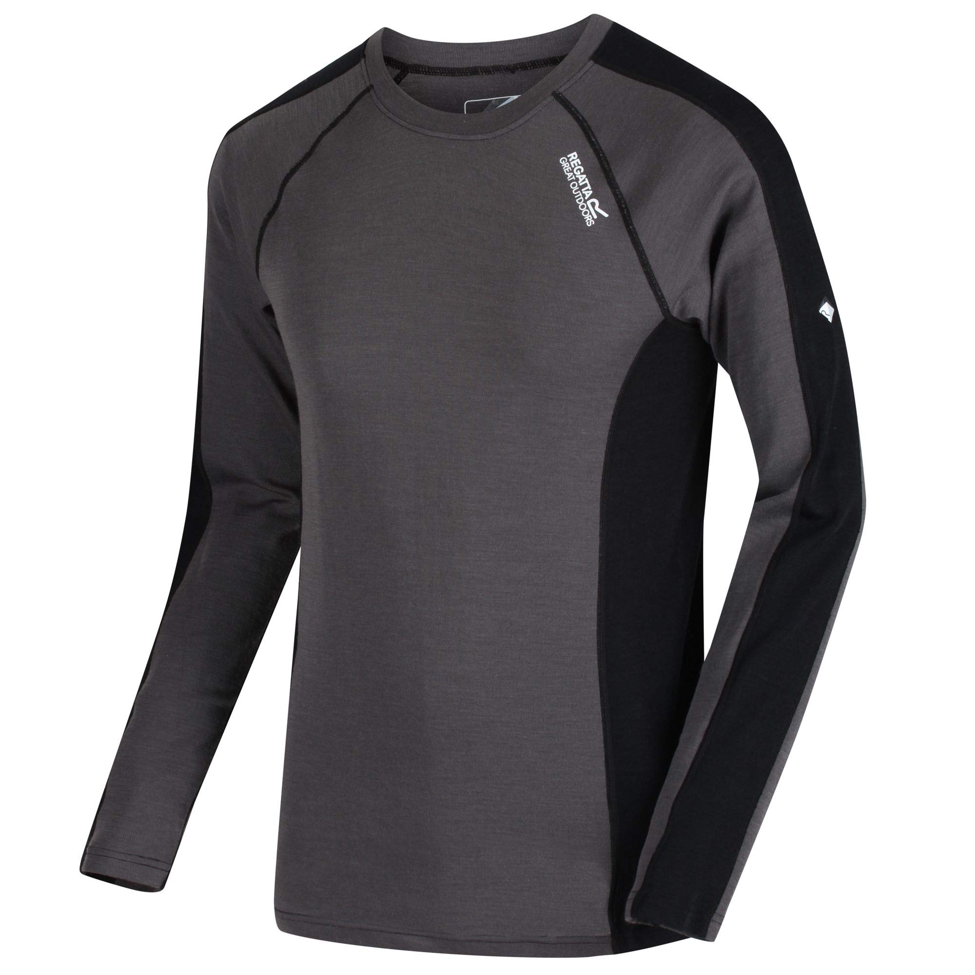 Regatta Haut Manches Longues Isolant Et Doux En Laine Mérino Beru avec Traitement Antibactérien De Contrôle des Odeurs Base Layer Maglia Uomo
