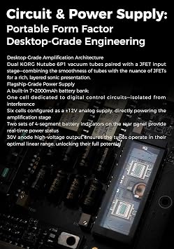 AUNE BX2 Portable Class A Headphone Amplifier, Transportable Fully Discrete Headphone Amp, 3.5mm/4.4mm Headphone Jack, Twin JFET, Fully Balanced, RCA/3.5mm/4.4mm Line in, for DAC/Home Audio/DAP