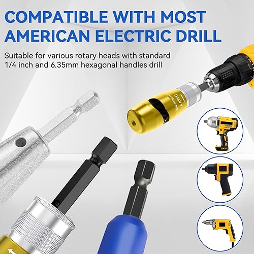 Miniatura 5 de Electrician Tools - Pelacables para taladro  Gardon 8 en 1, regulaciones profesionales de EE. UU., conectores de pelado y torsión para cable AWG