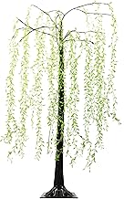 1.5m Solar Willow Tree Lights with 120 Warm White LEDs, Outdoor Solar Powered Garden Tree Light with Steady or Flash Mode, Decorative Garden Light