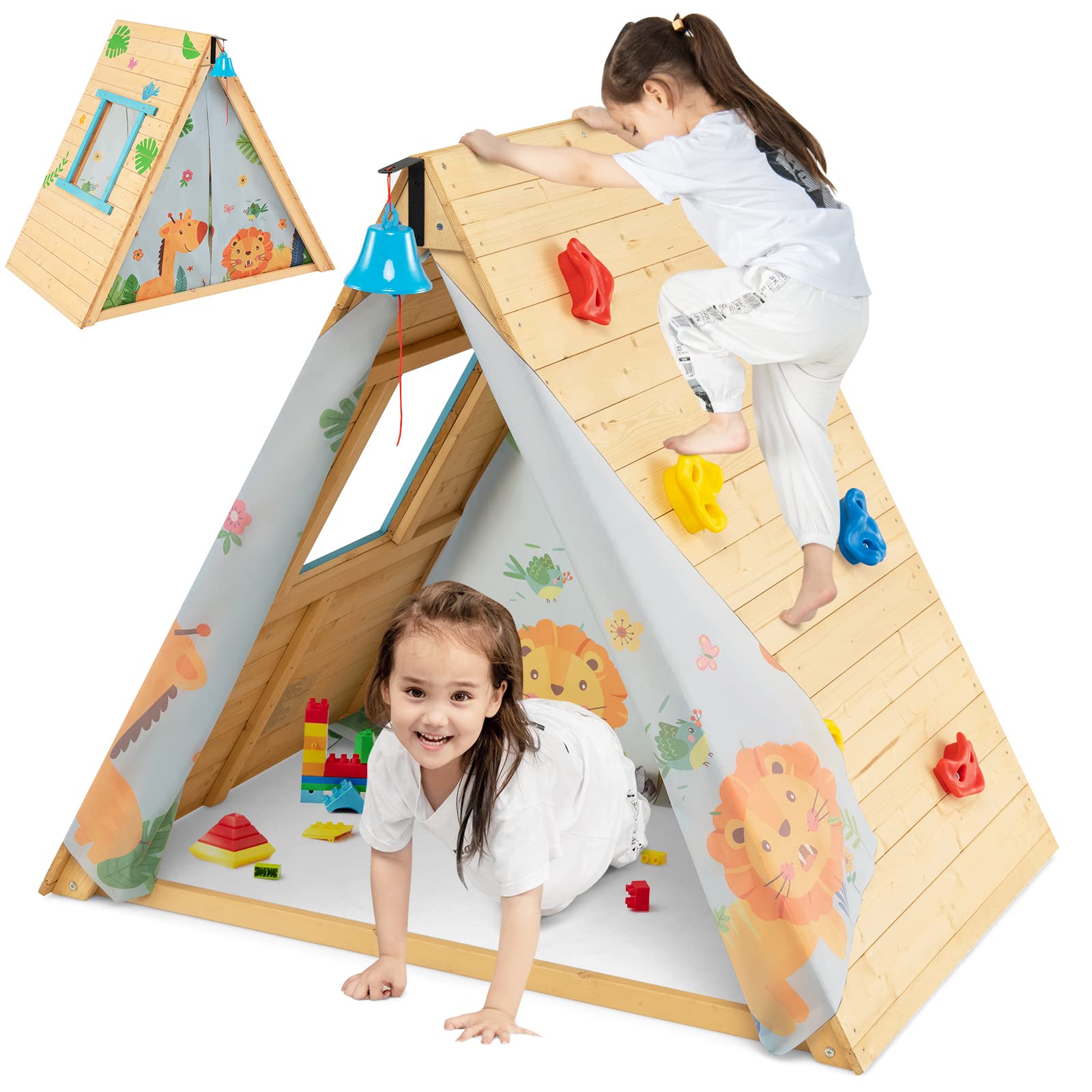 Triangolo Montessoriano Con Scivolo – Gioco Di Arrampicata Pieghevole Per Bambini Da 1+ Anni