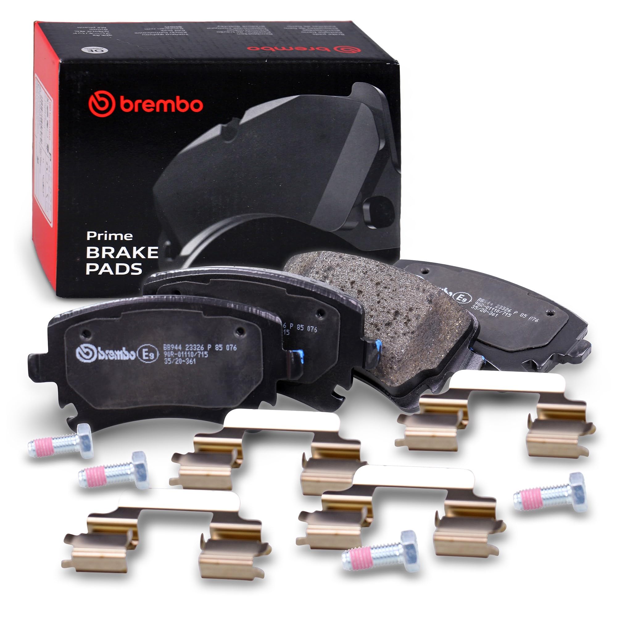 P 85 076 Disc Brake Brake Pad Set Rear Fits Audi A4 B6 Avant Convertible Brembo