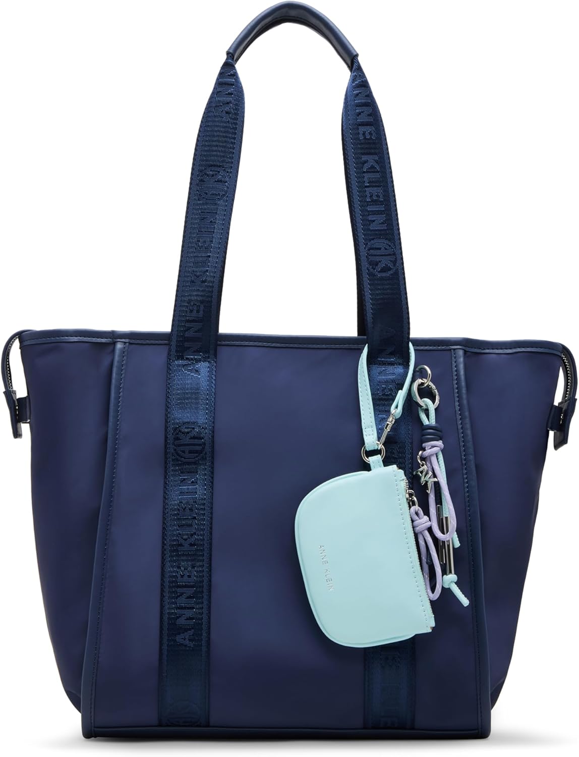Anne Klein Womens Medium Nylon Tote, Midnight
