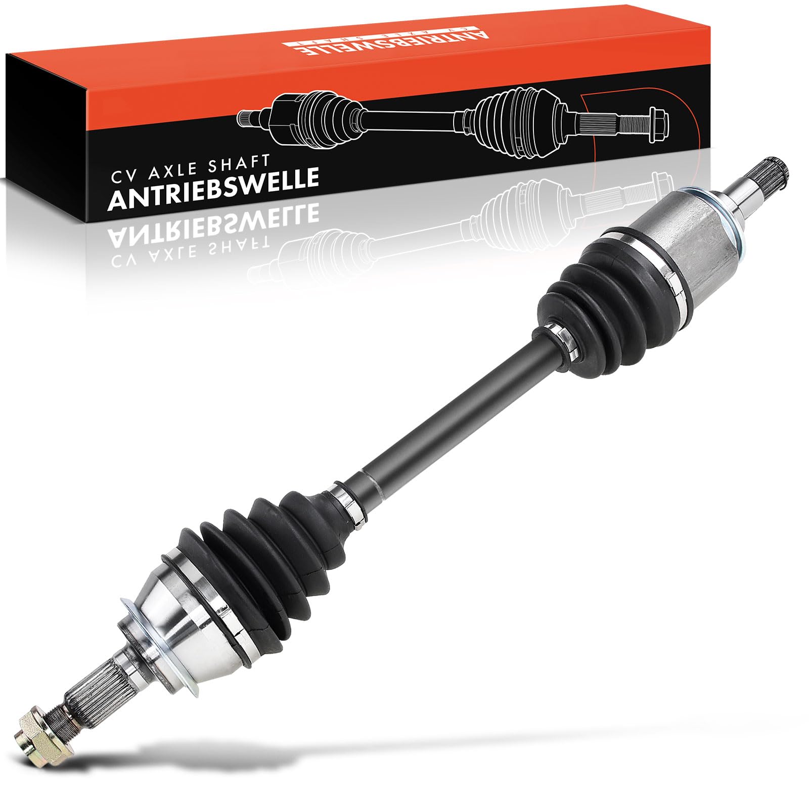 Frankberg Eje motriz Eje de transmisión Caja de cambios manual sin ABS Ring Eje delantero Izquierda Compatible con Min.i R50 R53 C.o.o.p.e.r One 2001-2006 Replace# 31607518237