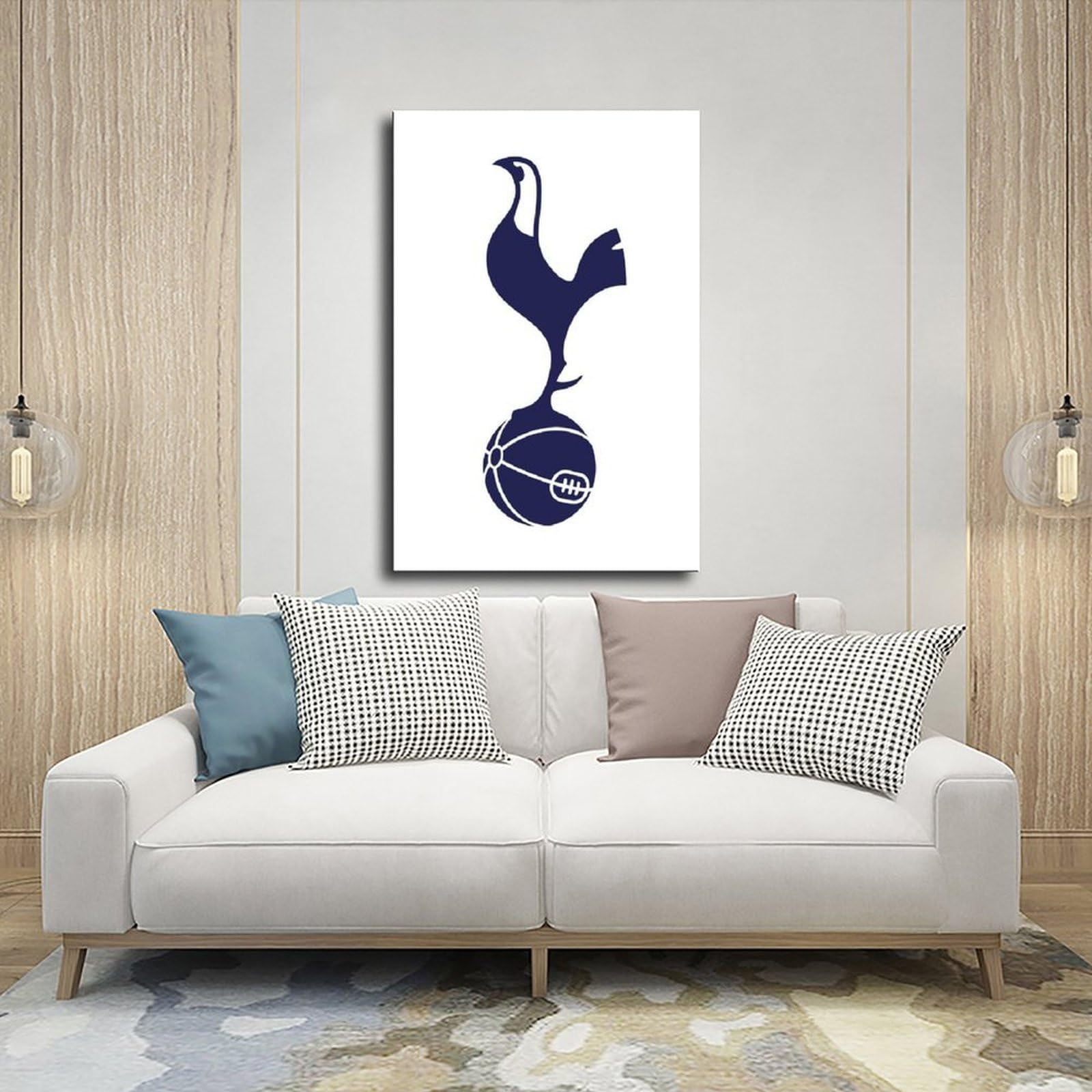 Poster su tela della squadra di calcio, decorazione per camera da letto, ufficio, stanza, regalo, 60 x 90 cm
