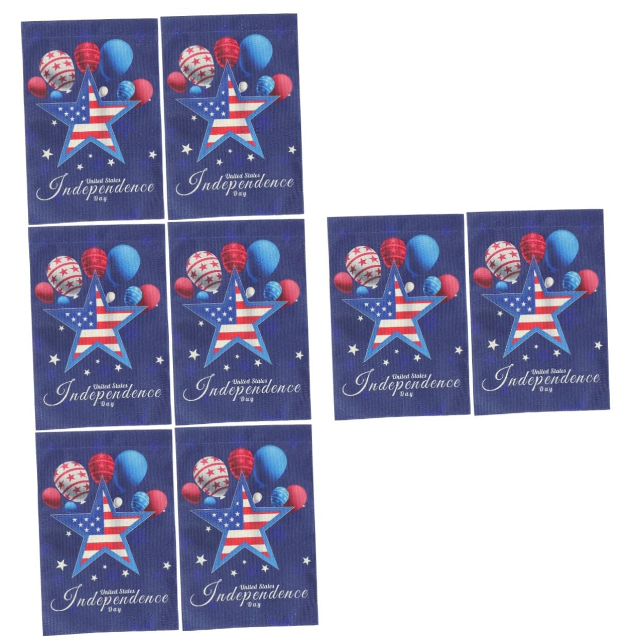 VICASKY 8 Teiliges Gartenflaggen aus Strapazierfähigem Doppelseitiges Amerikanisches Patriotic Sign Banner für und Terrasse Wetterfest und Saisonal Geeignet