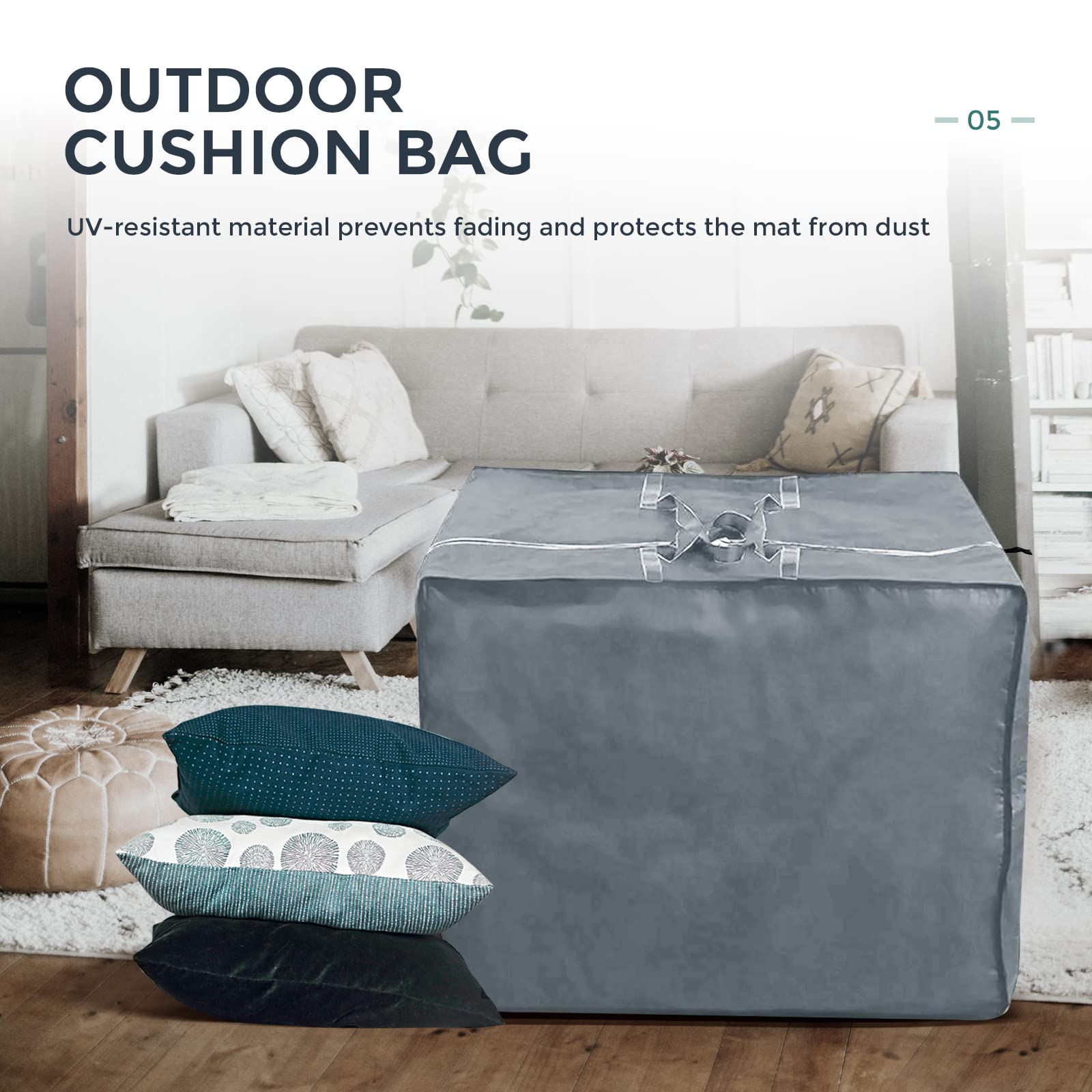 Outdoor Storage Box Waterproof Cushion Storage Bag,420D Waterproof