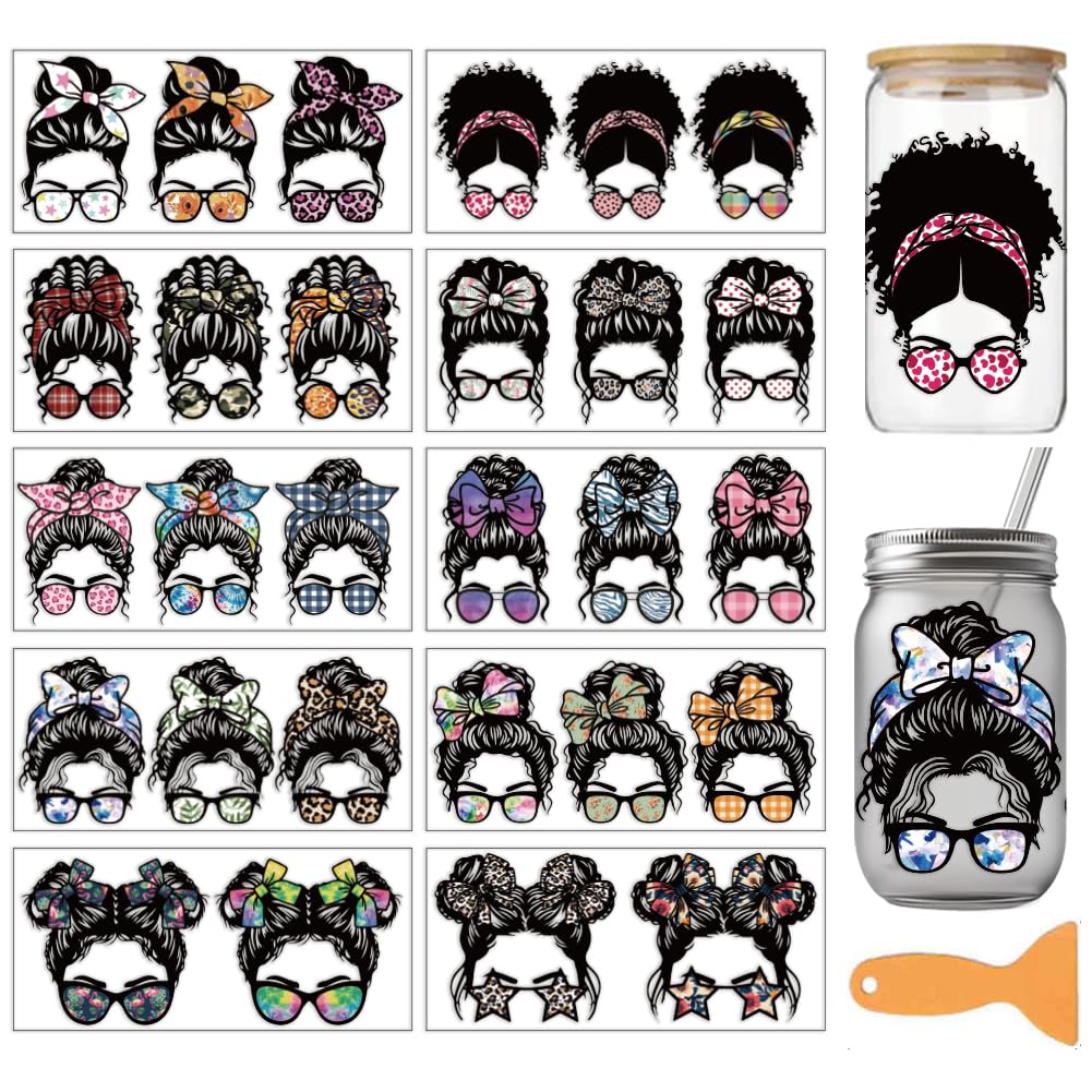 Autocollants UV DTF arricraft pour customiser 10 verres de 473ml