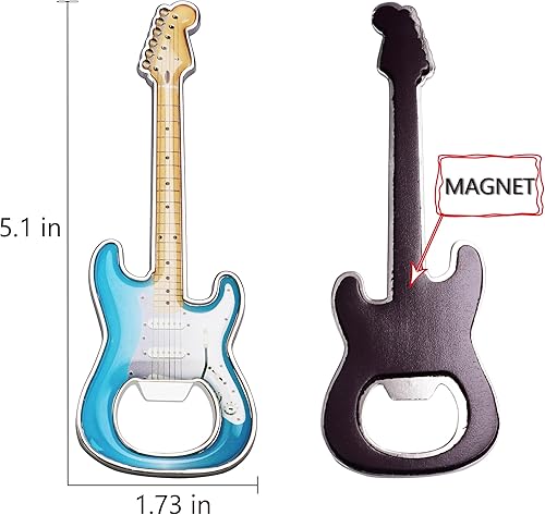 Miniatura 2 de Abrebotellas con forma de guitarra de cerveza, abrebotellas, guitarra, regalo, accesorios de cocina para bebedores, amantes de la guitarra y música,
