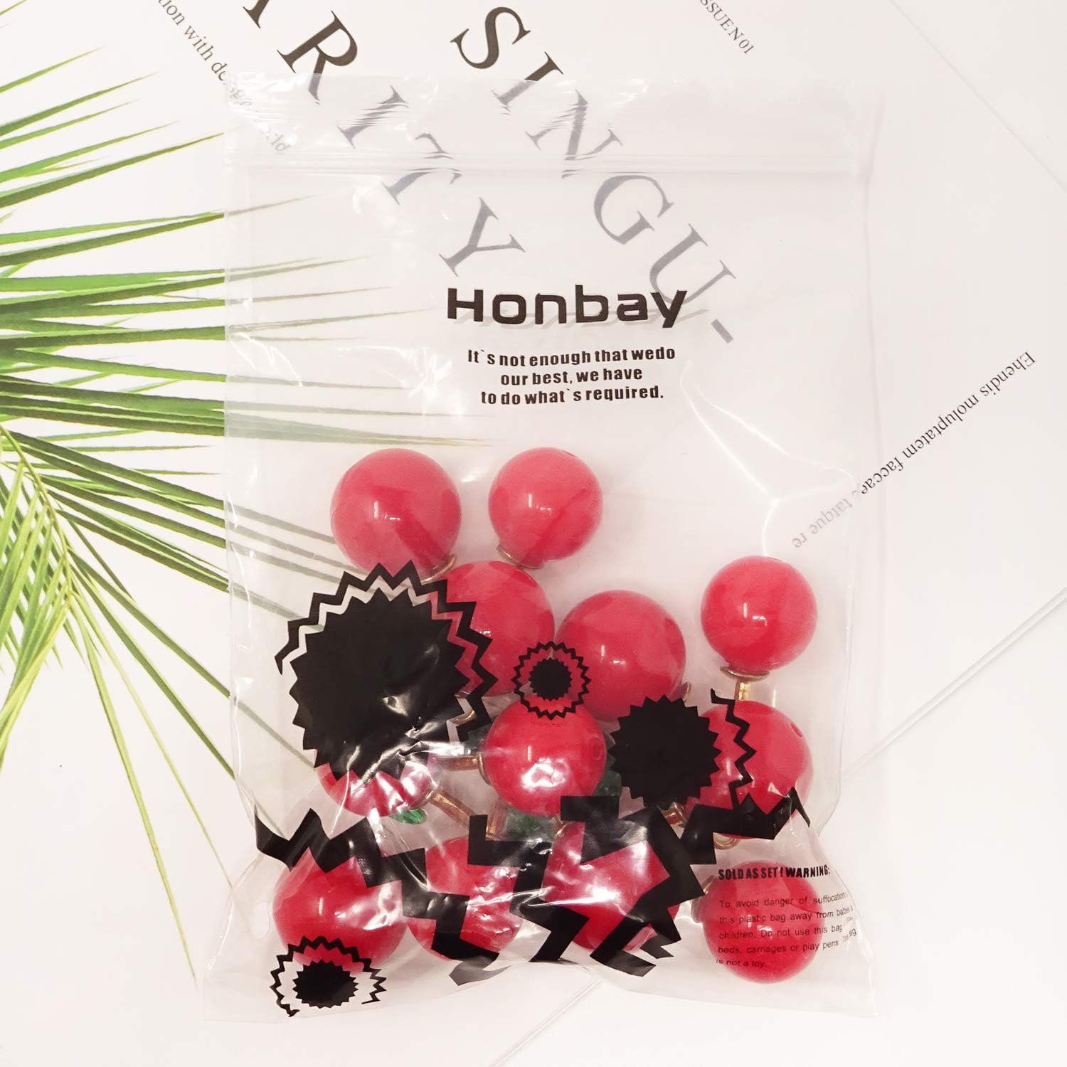 Honbay 6PCS Cute Fruit Pendants Big Red Cherry Charms Pendant Alloy Resin Crystal Pendant for Necklaces Keychains Zipper Pulls Jewelry Making and DIY Crafts - Image 8