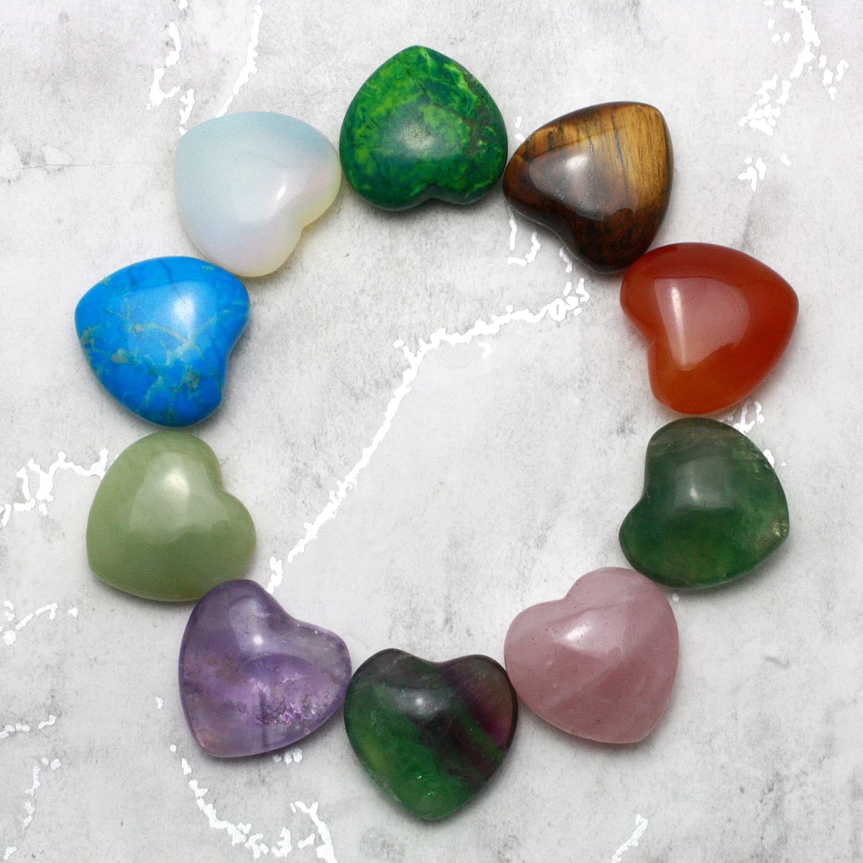 Amethyst Mini Crystal Heart - 25mm