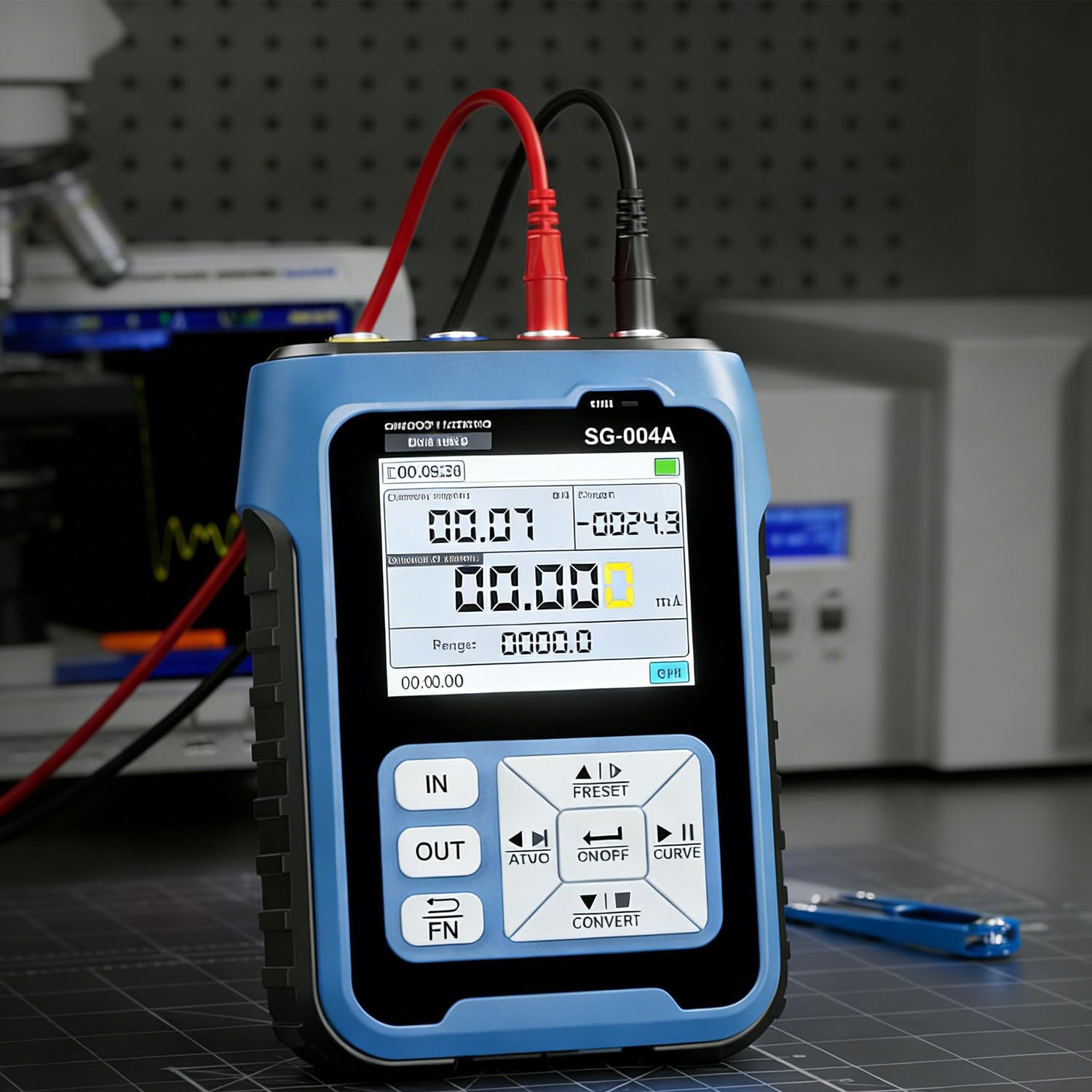 Generador de señal de corriente 4-20mA y calibrador de voltaje ajustable 0-24V