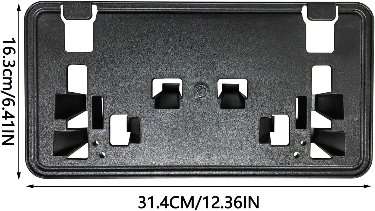 Front Bumper License Plate Frame Bracket Holder Compatible with 2021 2022 2023 Ford F150 2.7L, 3.0L, 3.5L V6 Accessories,Replace #ML3Z-17A385-BB