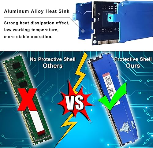 Miniatura 5 de Yongxinsheng DDR3 32GB Kit (8GBx4) RAM de escritorio 1600MHz PC3-12800 UDIMM No ECC sin búfer 1.5V 2Rx8 Dual Rank 240 Pin CL11 Módulo de