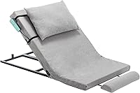 Vista 1 de Respaldo elevador eléctrico para cama, respaldo de cama ajustable con funda lavable a máquina para ancianos, embarazo, pacientes, discapacitados