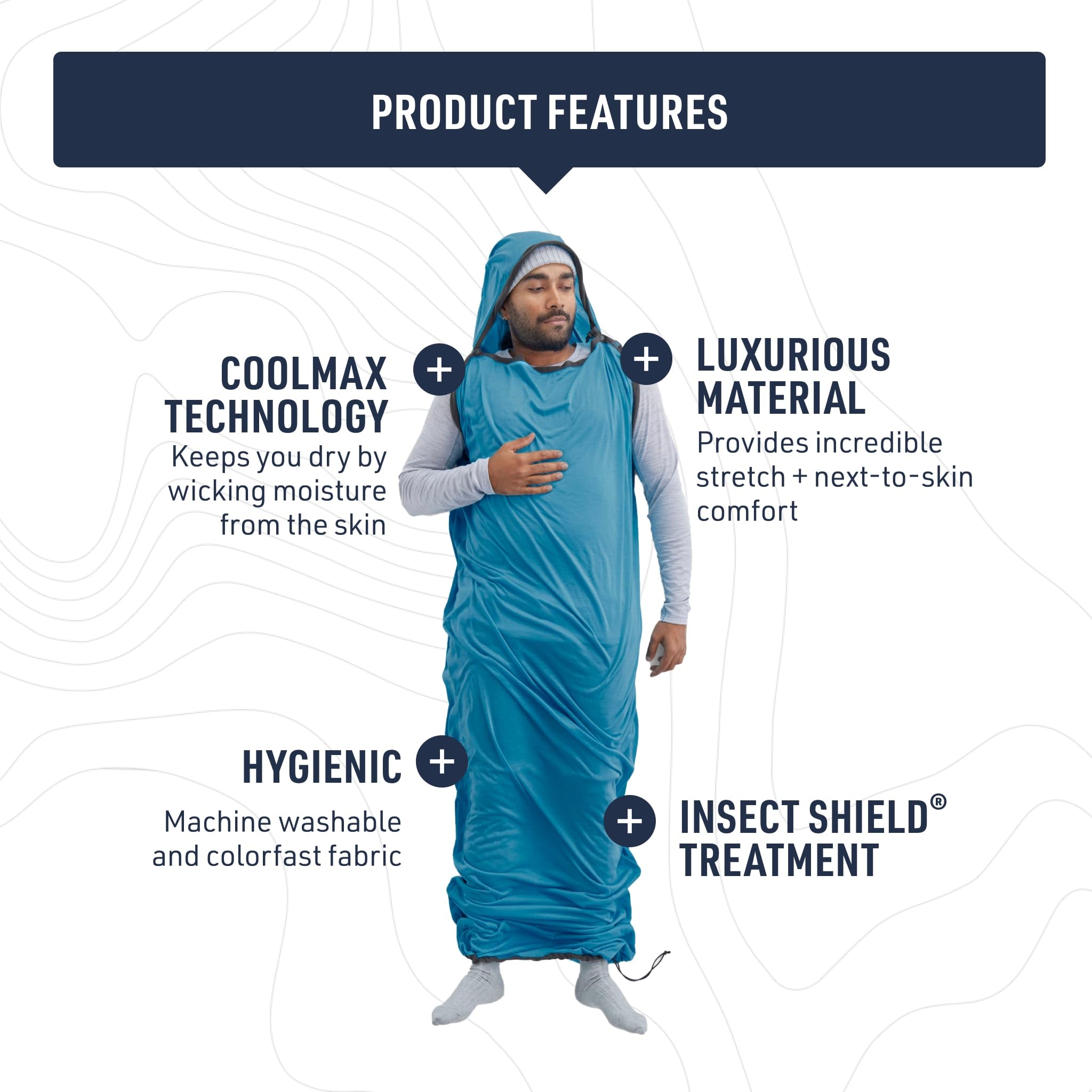 Amazon.com : Sea to Summit Breeze Sleeping Bag Liner - Insect