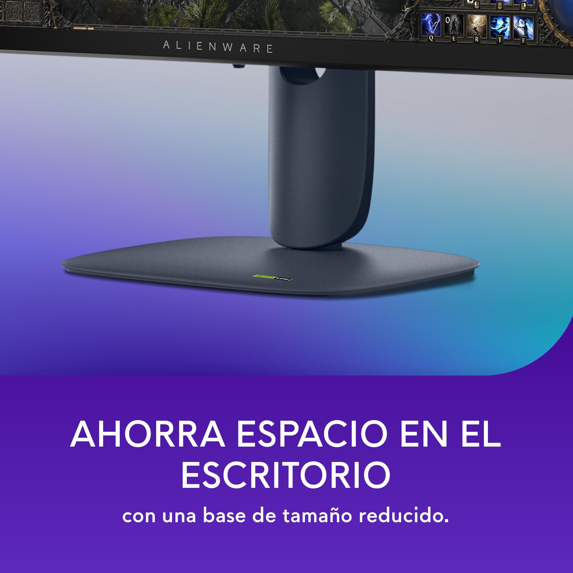 Alienware 27 Monitor Gaming - AW2725DM, QHD (2560x1440), 180Hz, Fast IPS, 1ms, NVIDIA G-Sync Compatible, AMD FreeSync, 95% DCI-P3, HDR400, DisplayPort, 2 HDMI, 3 USB, 3 Años de Garantía