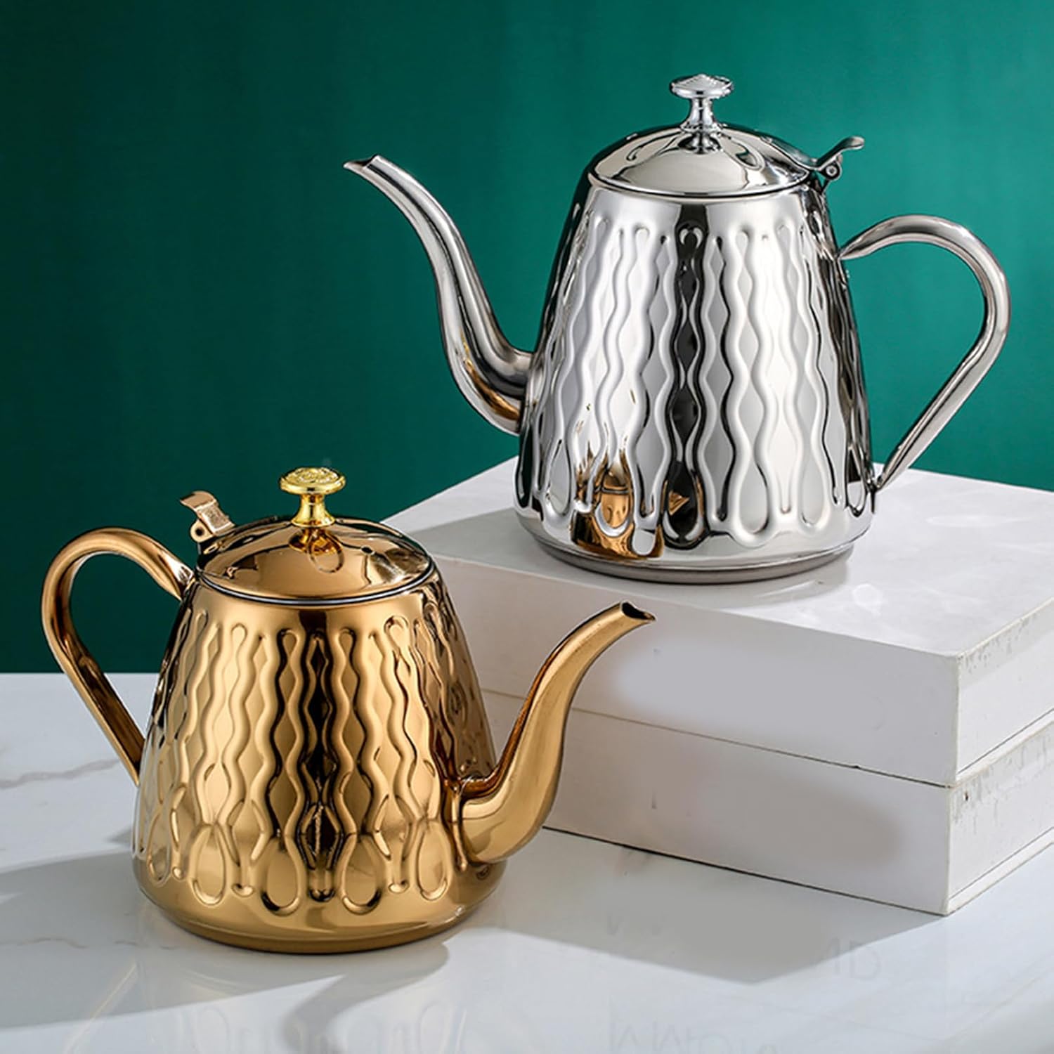 [XMTAN] 湯沸かしケトル ハンドドリップ 02 1.5L/1.8L ステンレス 大容量 IH対応 直火NG グースネック すぐ