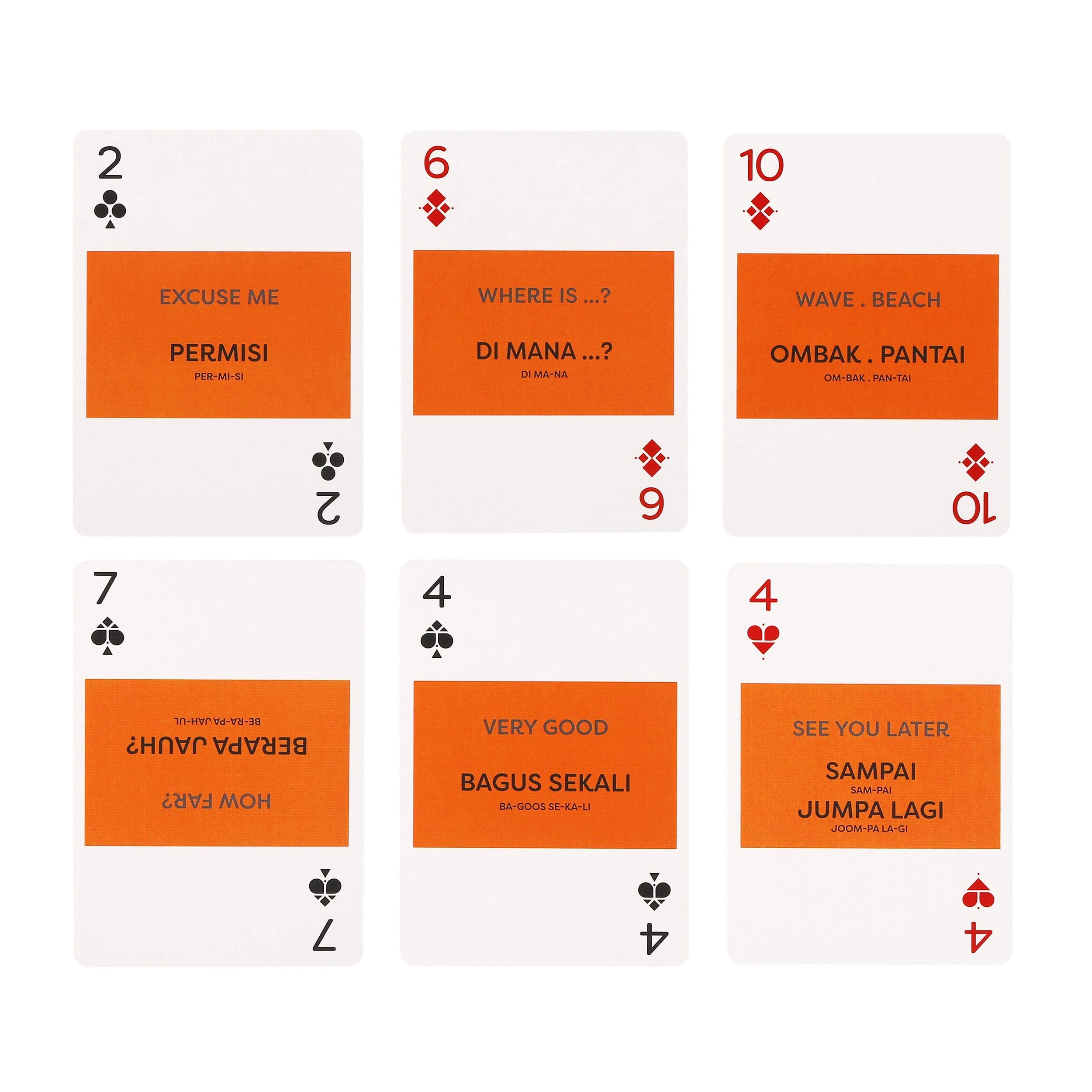 Buy Indonesian Flashcards Playing Cards For Beginners To Learn