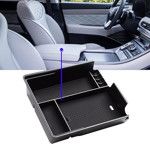 Miniatura 6 de Bandeja organizadora de consola central Palisade 2022 para Hyundai Palisade 2022-2020, caja de almacenamiento para reposabrazos Hyundai Palisade