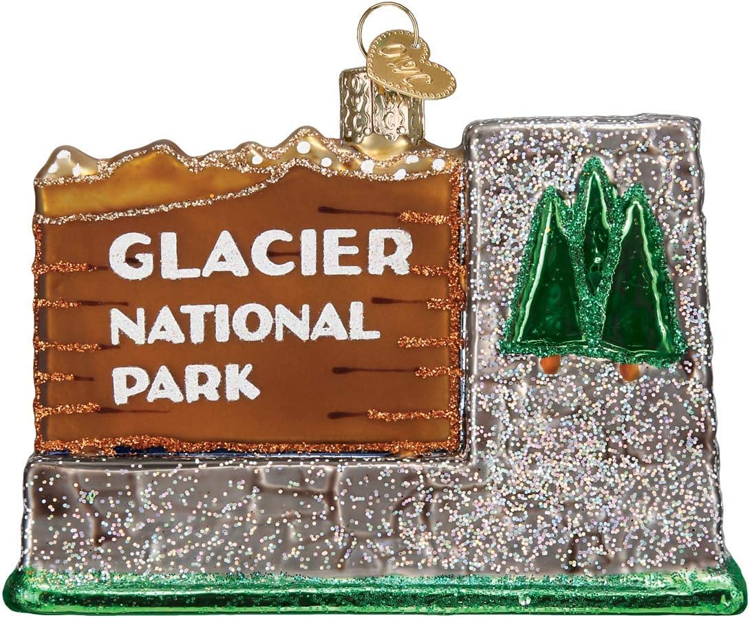 Old World Christmas Ornaments: State Parks Glass Blown Ornaments for Christmas Tree, Great Smokey