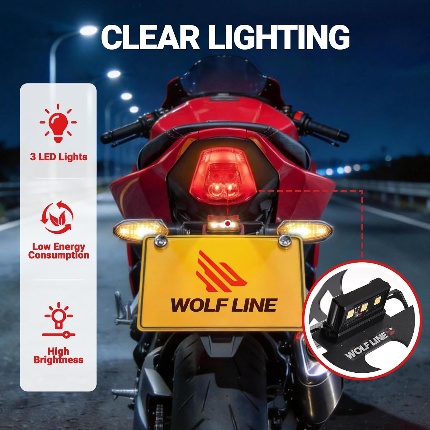 Motorcycle License Plate Bracket for CB650R CBR650R 2024 2025 2026, Fender Eliminator With LED Light, Motorcycle Tail Tidy License Plate Holder Mount