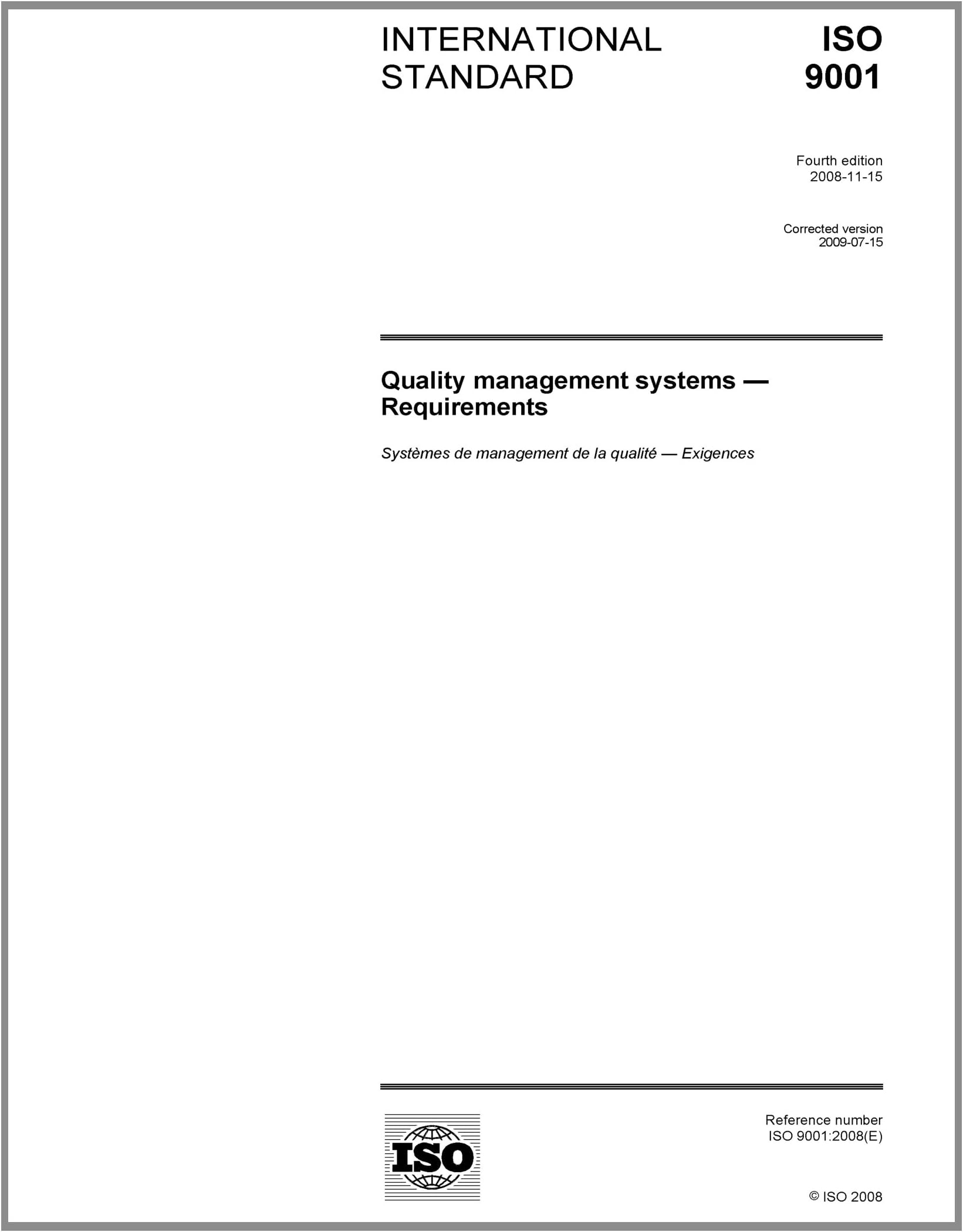 ISO 9001:2008, Quality management systems - Requirements Paperback – May 8, 2012