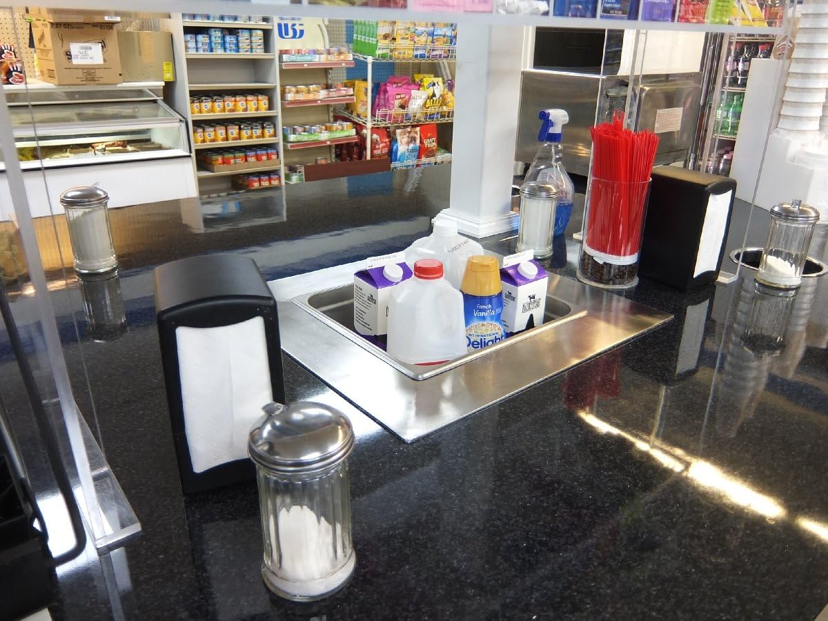 Drop-in Commercial Refrigeration Cold Well Chiller Insert for Coffee Counters to keep Milk & Cream refrigerated fresh 120 Volts