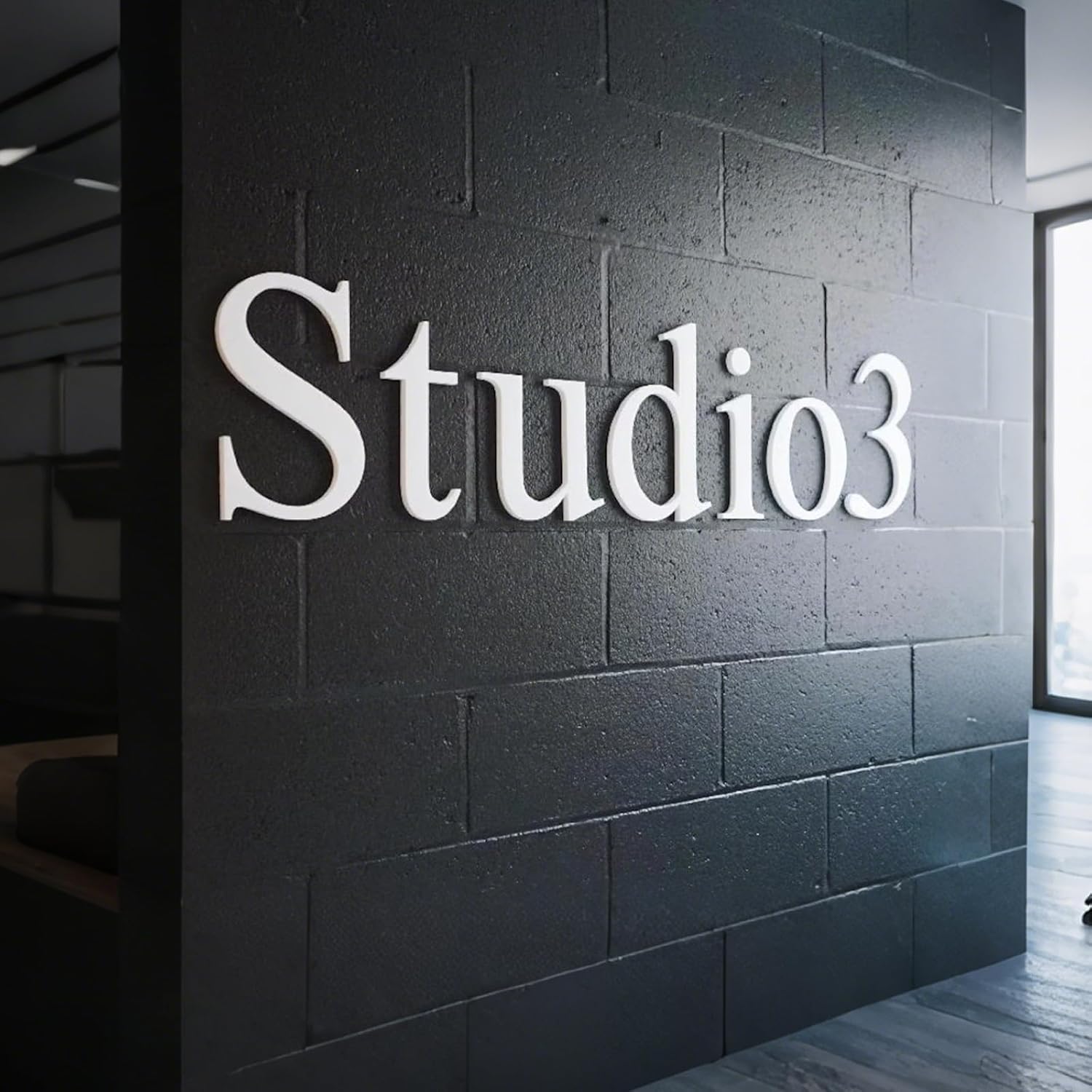 Custom Acrylic Business Logo Wall Sign – Personalized 3D Laser Cut Logo Sign for Office, Storefront, Reception, Salon, Business Wall Decor, 10–100 Inches (Gold)