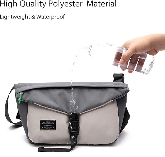 FANDARE Casual schoudertas voor dames, lichte schoudertas, waterdicht nylon, als sporttas, werktas, voor reizen, vrije tijd, crossbody bag, paars, Large, Casual